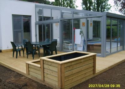 planchers de terrasse en bois autoclave