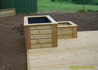 planchers de terrasse en bois autoclave