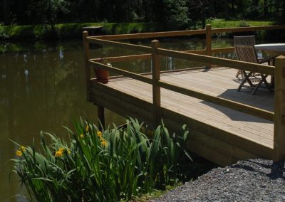 planchers de terrasse en bois autoclave