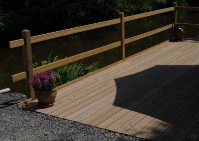 planchers de terrasse en bois autoclave