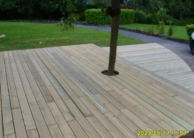 planchers de terrasse en bois autoclave