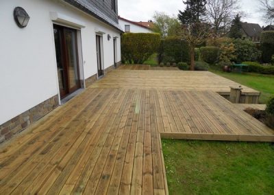 planchers de terrasse en bois autoclave