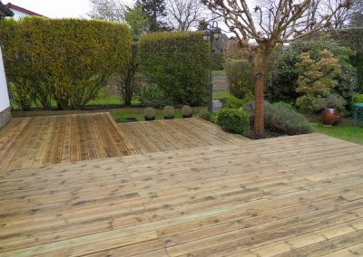 planchers de terrasse en bois autoclave