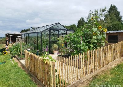 cloture en rouleaux de châtaignier ganivelles